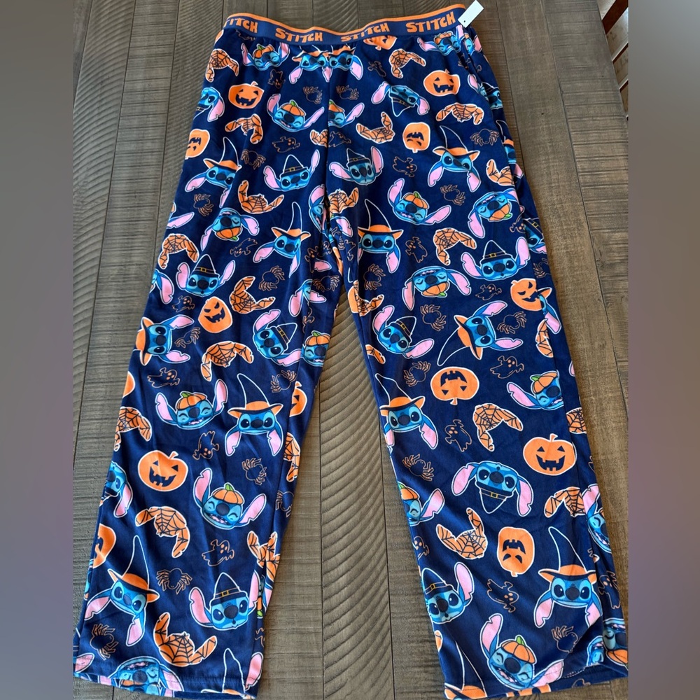 Disney’s Lilo & Stitch Halloween Pajama Bottoms Women’s Size Large 12-14 (NWT)